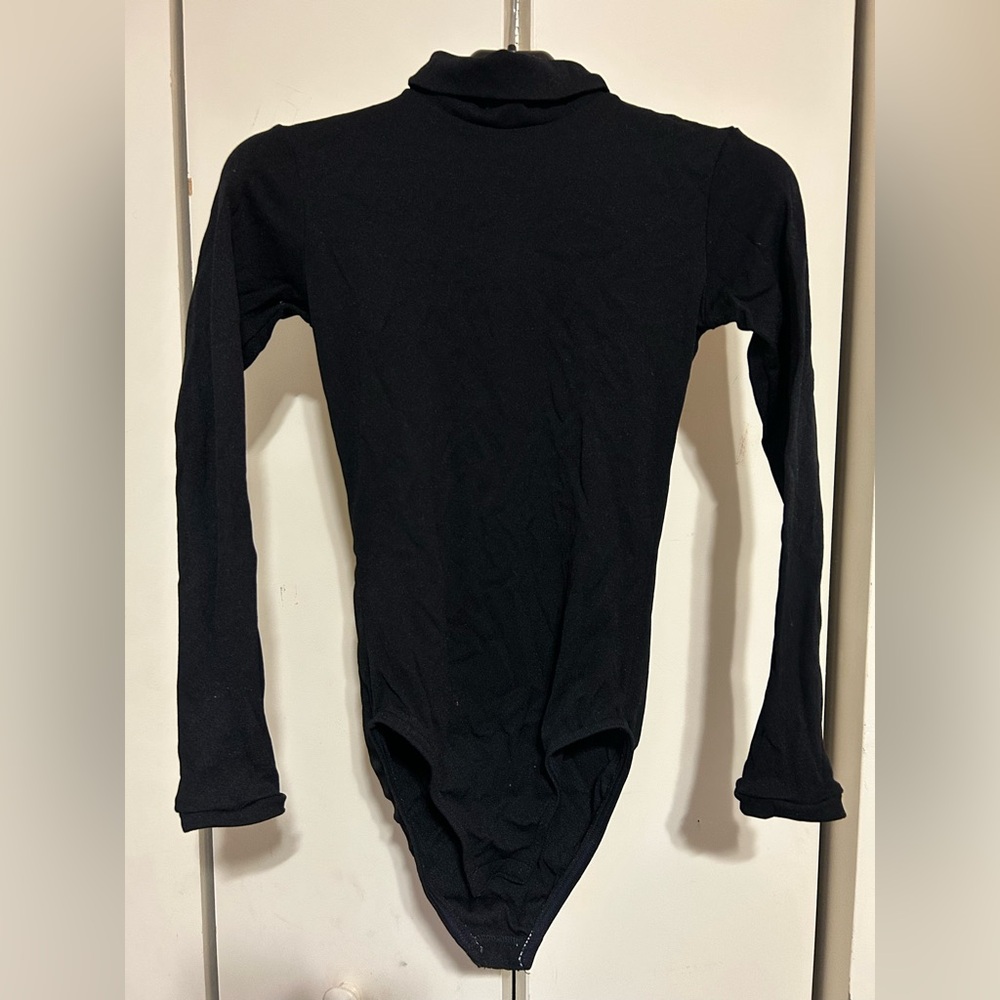 Chassé Performance Girl’s Cheer Black Long Sleeve Bodysuit